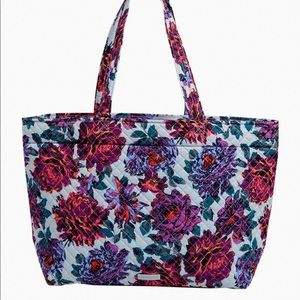 VERA BRADLEY GRAND TOTE SET NEON BLOOM LARGE